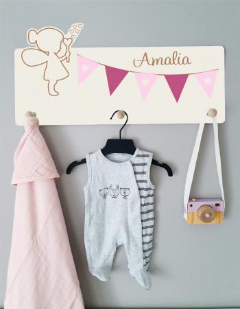 Kindergarderobe mit Name | Fee